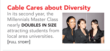 Cable Cares About Diversity - The Millennials Master Class nearly doubles in size
