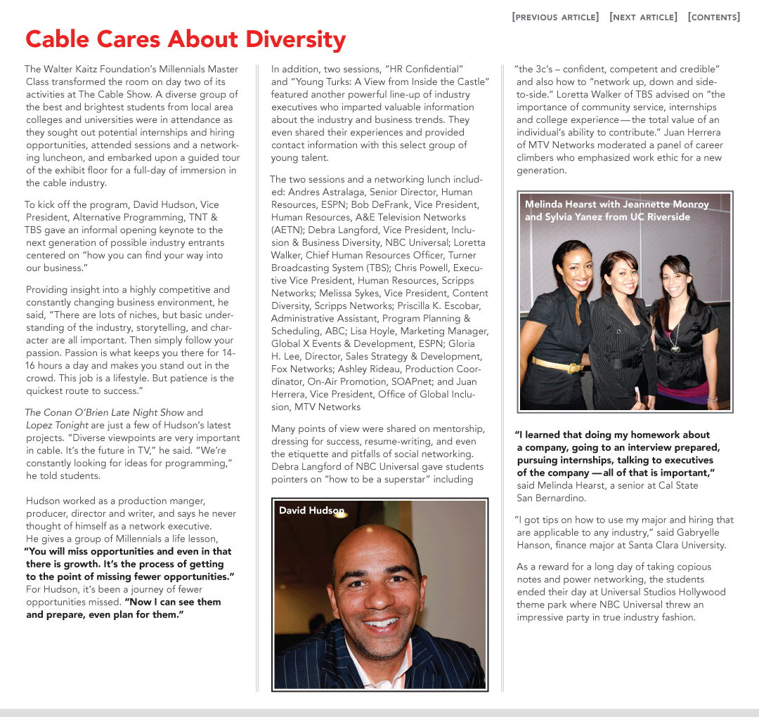Cable Cares About Diversity